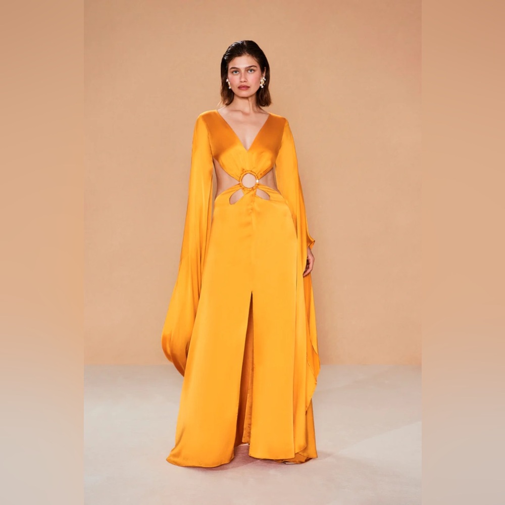 CULT GAIA JASMIN GOWN - MARIGOLD